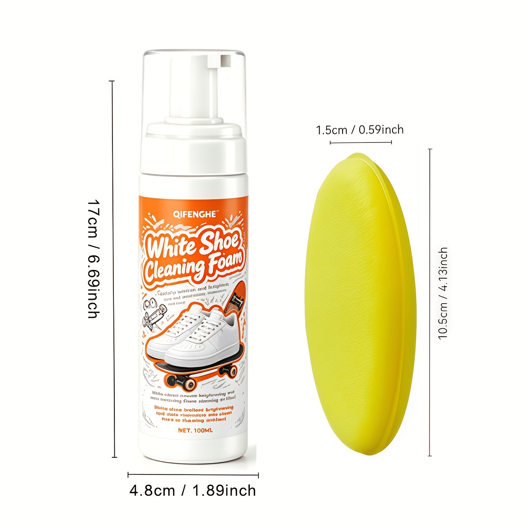 Portable No Rinse White Shoe C - Sneaker Care White recension och pris