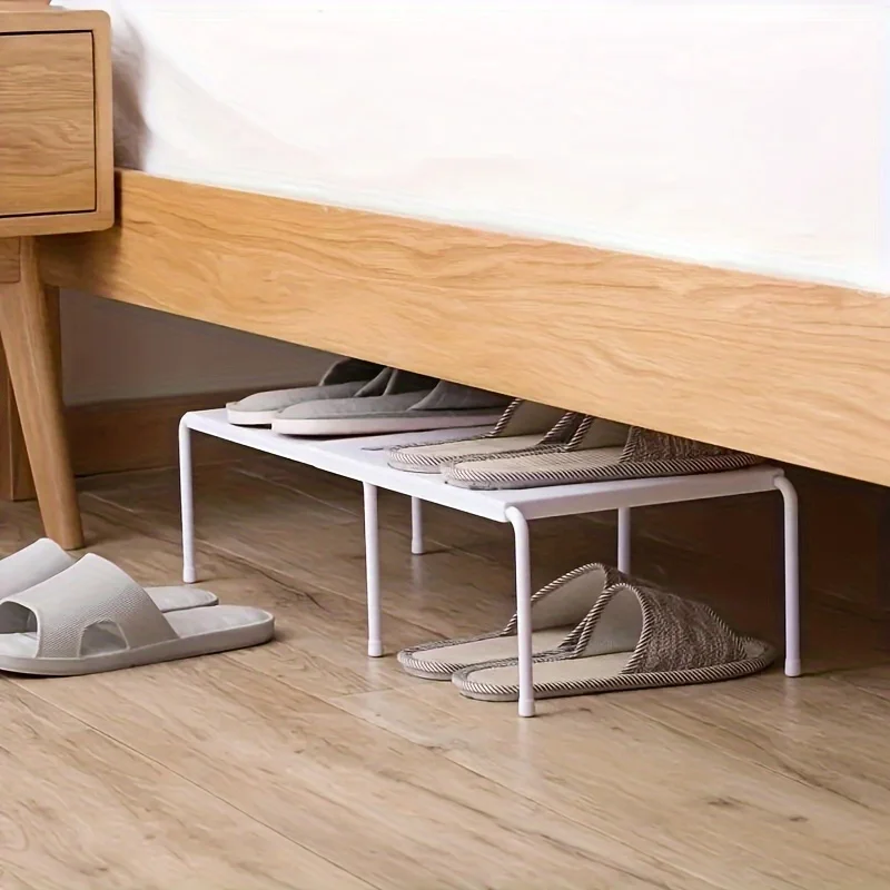 Adjustable Plastic Shoe Rack M - Sneaker Care White recension och pris