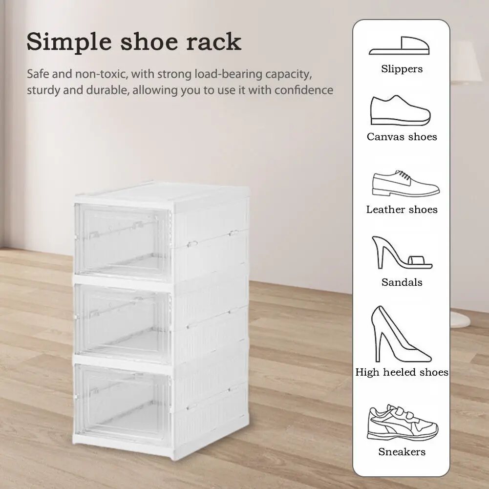 3/6 Layers Foldable Shoes Stor - Sneaker Case recension och pris