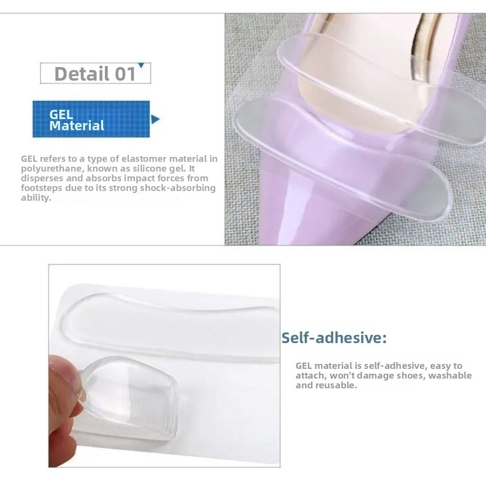 5pairs Gel Heel Grip Pads Self - Heel Liner Grip recension och pris